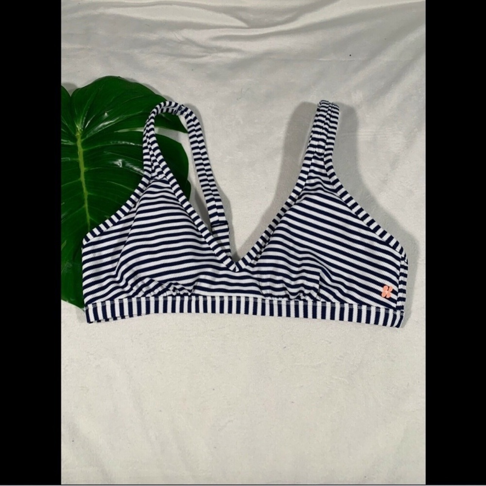 Sweaty Betty Striped Swim Bikini Top | Size M